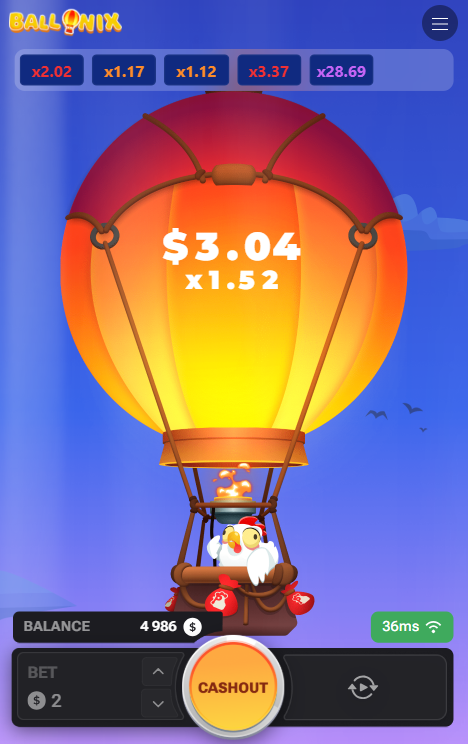 BalloniX juego de choque